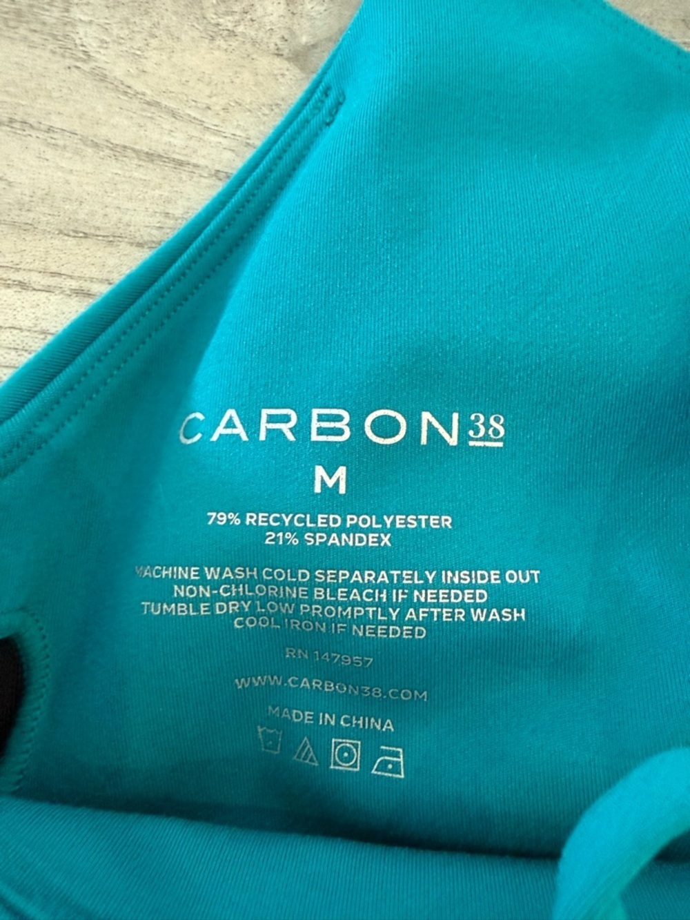 Carbon38 Multi-way Strap Bra - Teal Blue - Picture 5 of 5